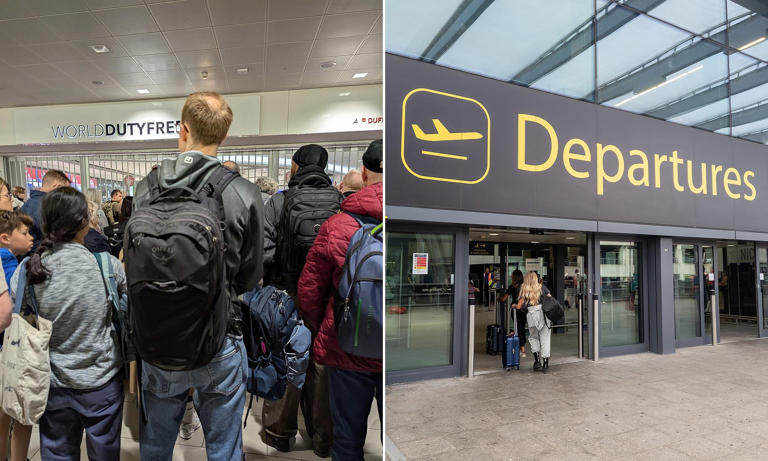 Gatwick airport is evacuated as fire alarm sounds