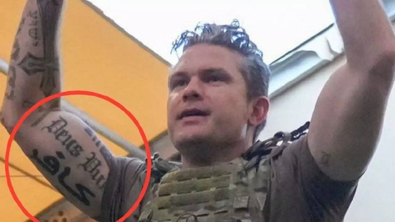 Pete Hegseth's new Arabic tattoo sparks outrage; here's what it means