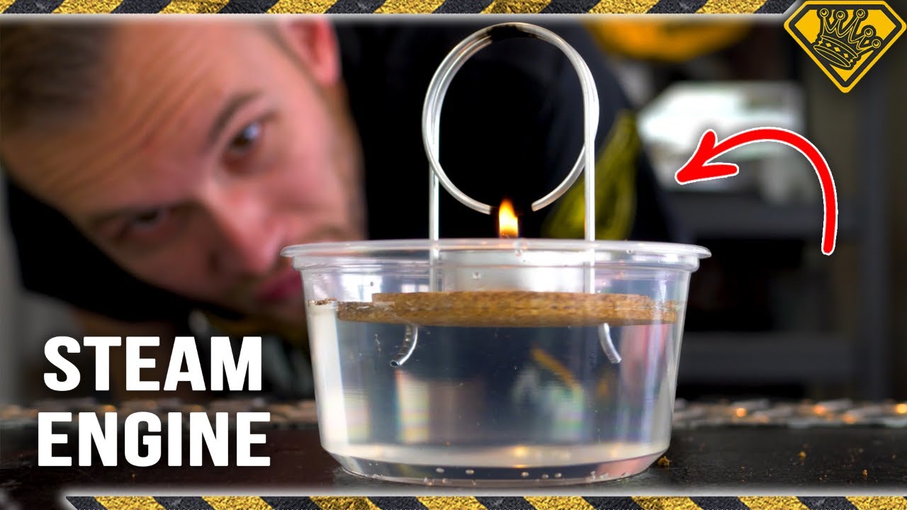 Learn how to make a mini steam engine with a tea light