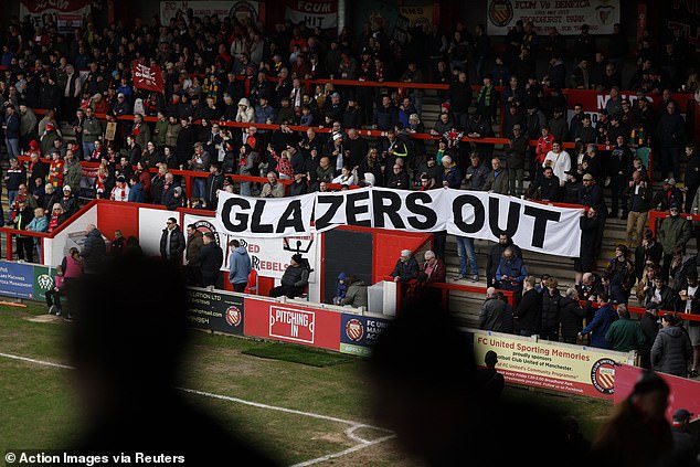 The fan group are now planning a sit-in protest at next weekend's Manchester derby