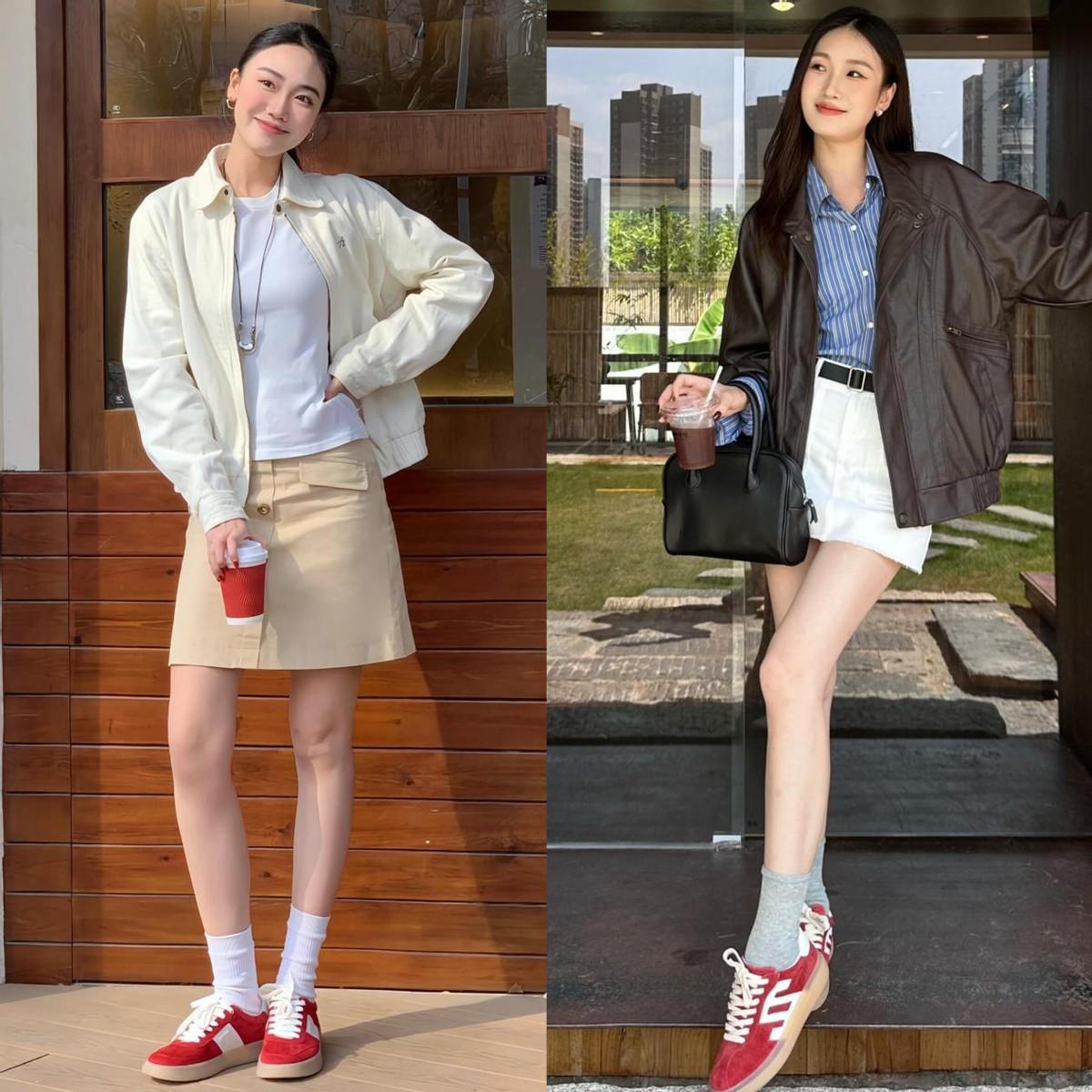 “半裙+小红鞋”的穿法今年太火了，什么身材穿都时髦！