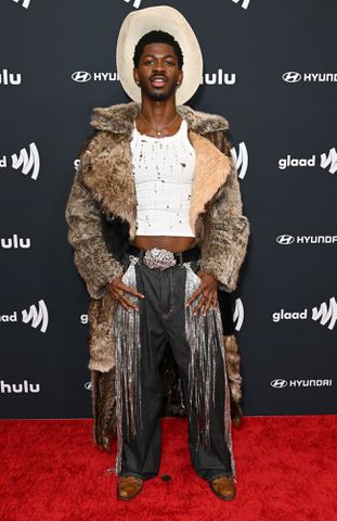 Jon Kopaloff/Getty Lil Nas X attends the 36th Annual GLAAD Media Awards on March 27, 2025