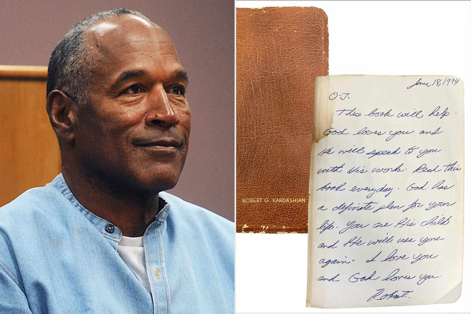 O.J. Simpson's Bible from Robert Kardashian Sr. Sells at Auction After