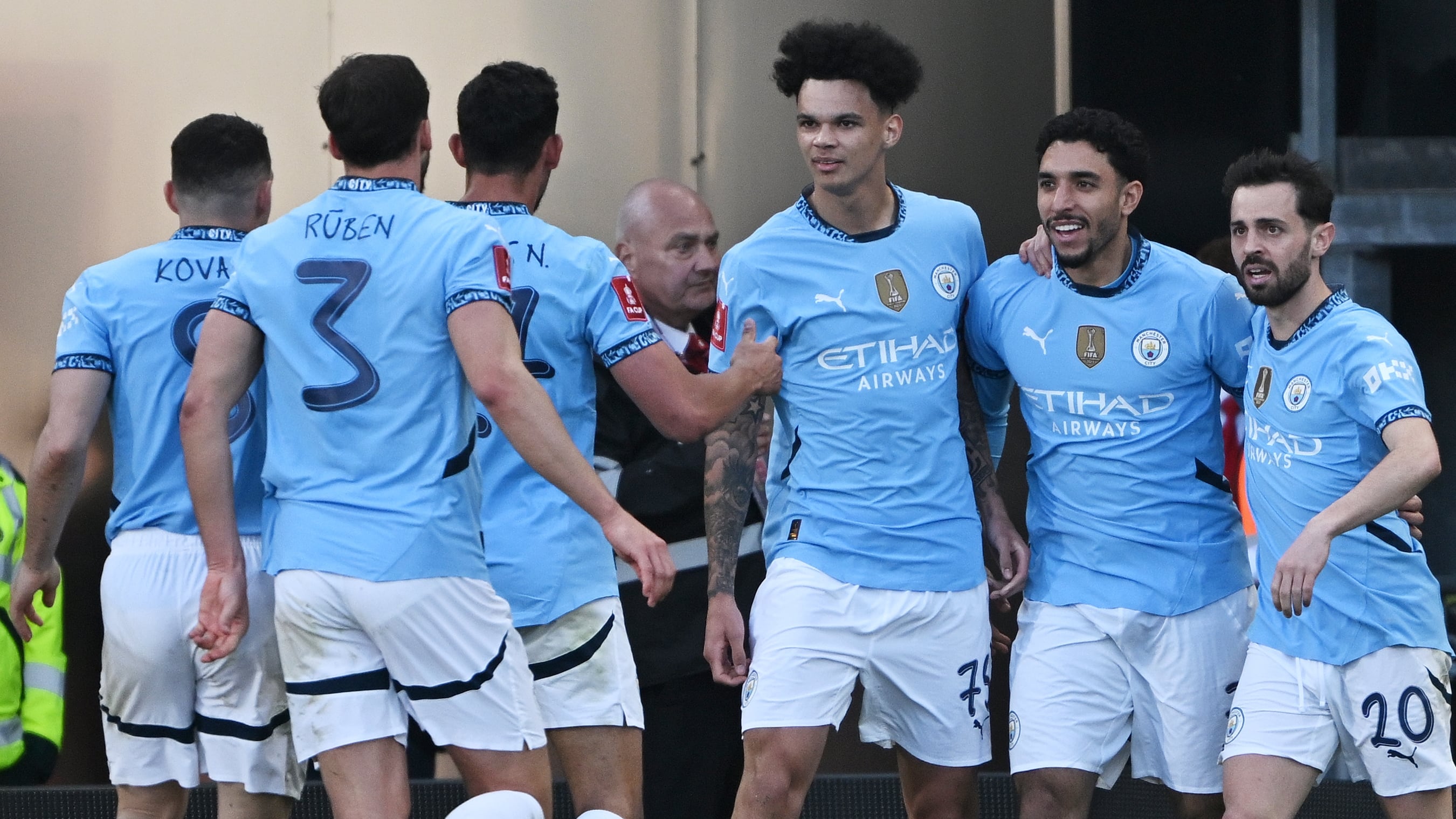 FA Cup: Omar Marmoush scores with first touch as Man City beat Bournemouth  to reach semi-finals