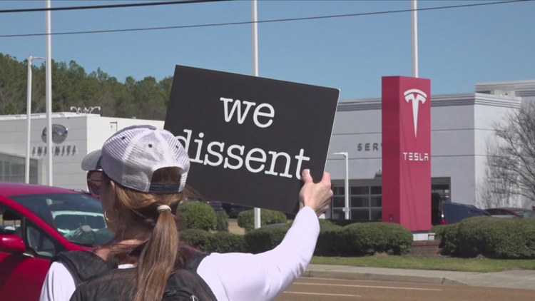 Global protests mark ‘Tesla Takedown Day’ as thousands rally, including