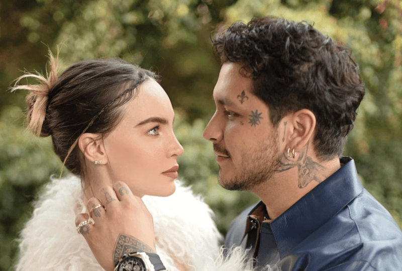 ¿Christian Nodal sigue pensando en Belinda? Confunde el nombre de su amada esposa con el de La Patrona. Foto Instagram