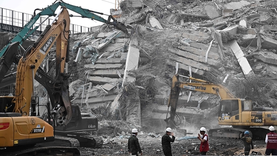 Rescuers are racing against time to find and bring out those trapped under the collapsed skyscraper's rubble.