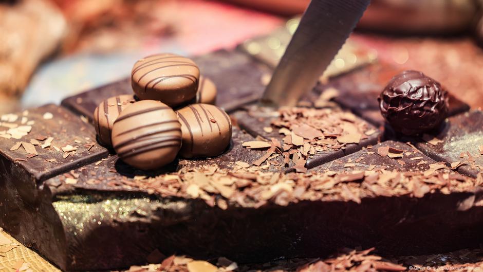 ...als so - auch wenn es hier nur auf einer Süßwarenmesse präsentierte Pralinen sind