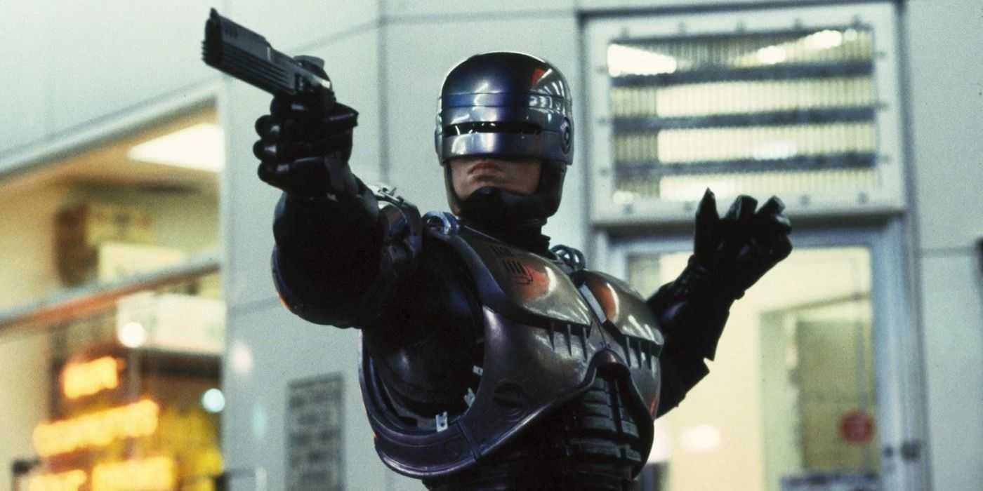Peter Weller as Alex Murphy/RoboCop from the movie RoboCop (1987)