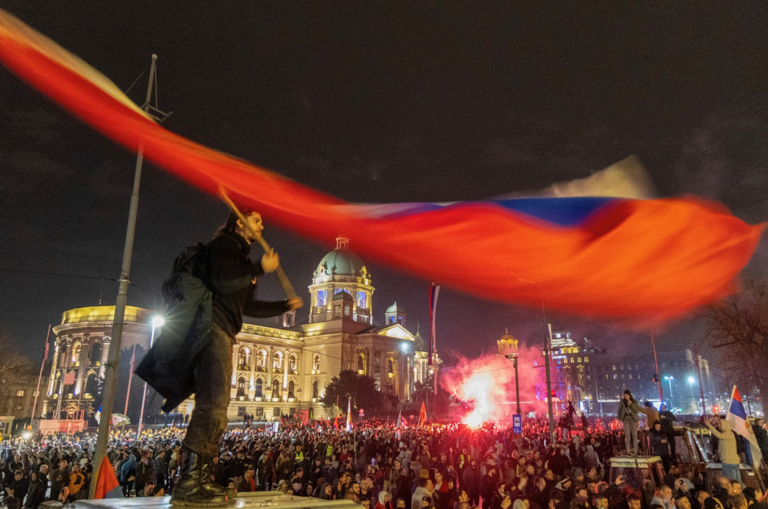 Controversy after accusations 'acoustic weapon' used at Serbia protests