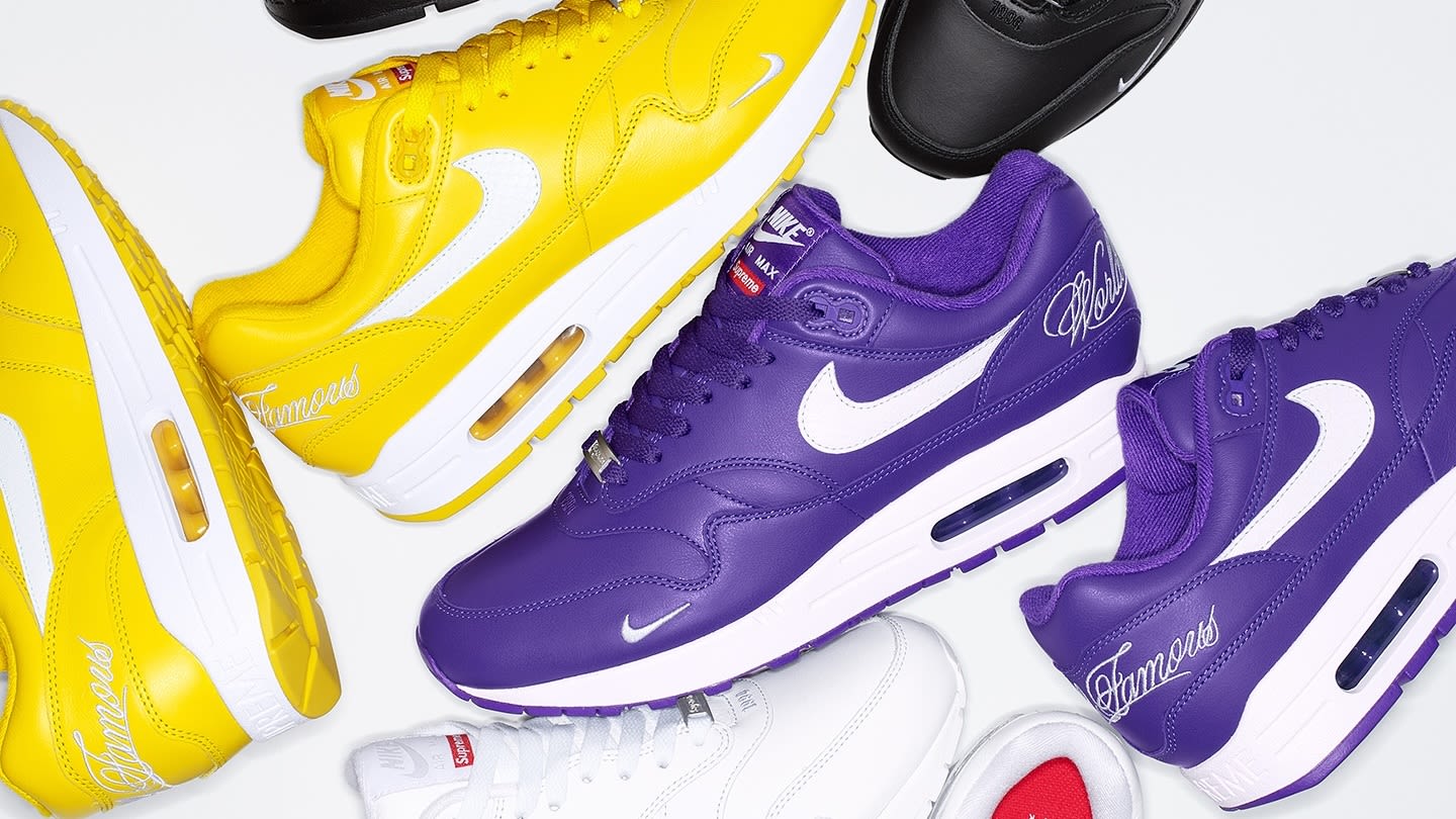 Supreme's Nike Air Max 1 Collabs Release This Week