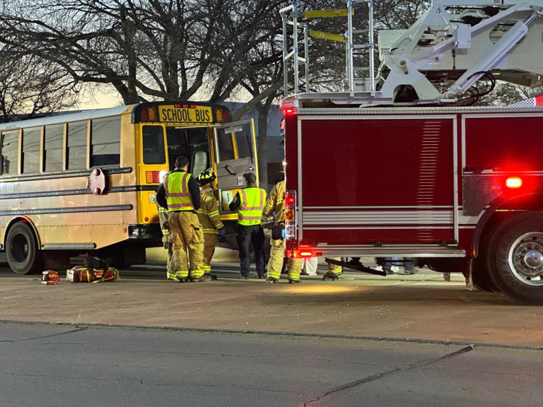 School bus involved in crash on Midwestern Parkway