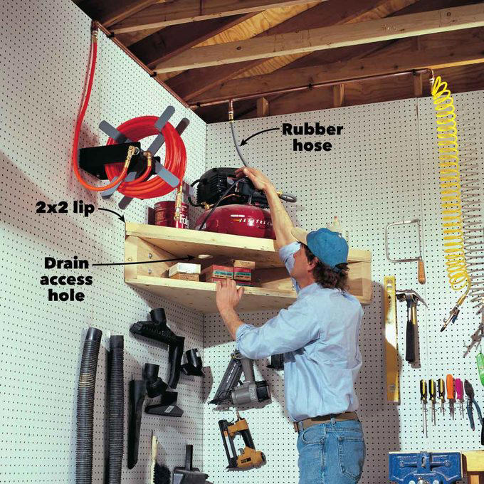 Small workshop storage and space-saving solutions