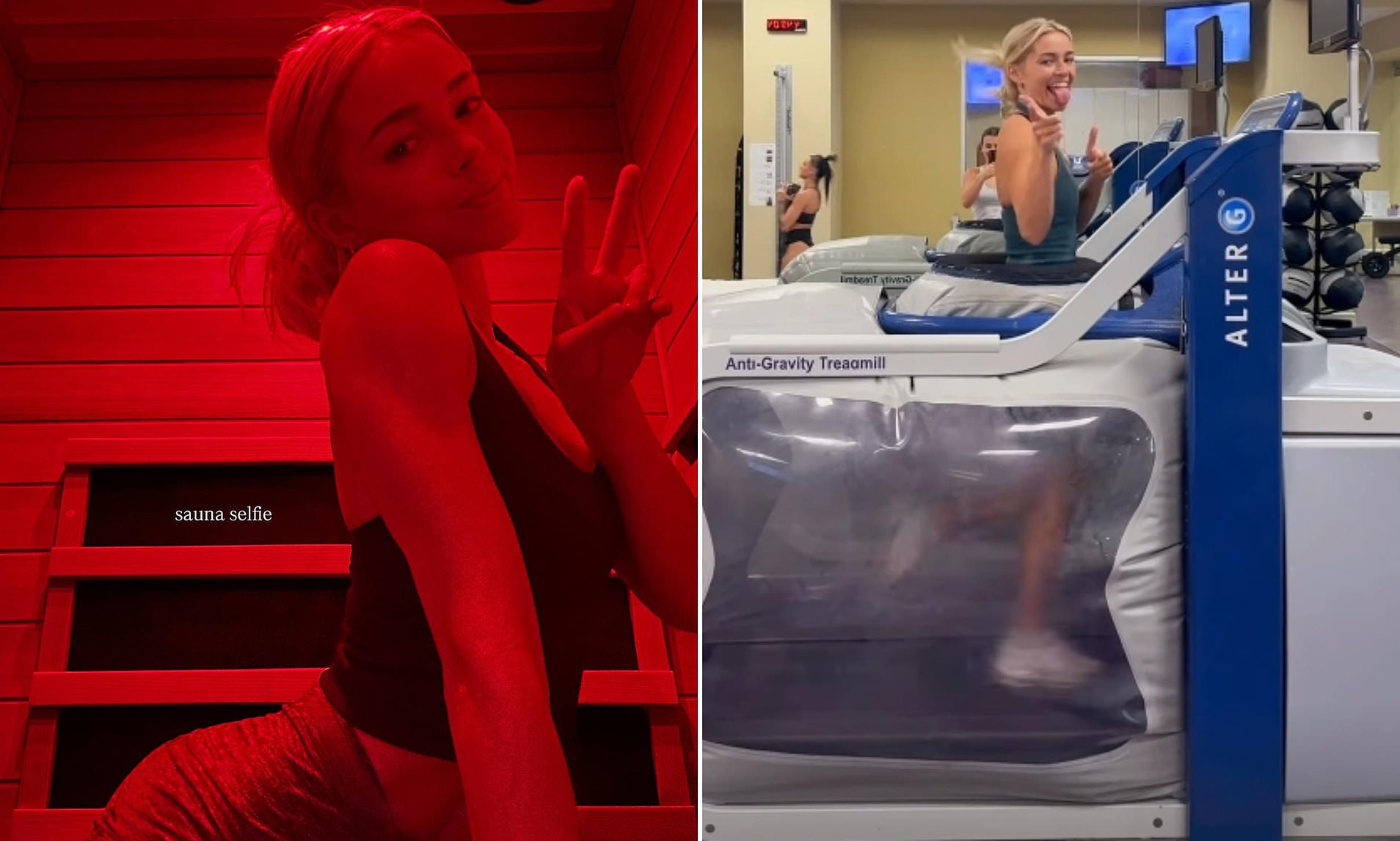 Livvy Dunne shares sauna selfie in update on knee injury that could