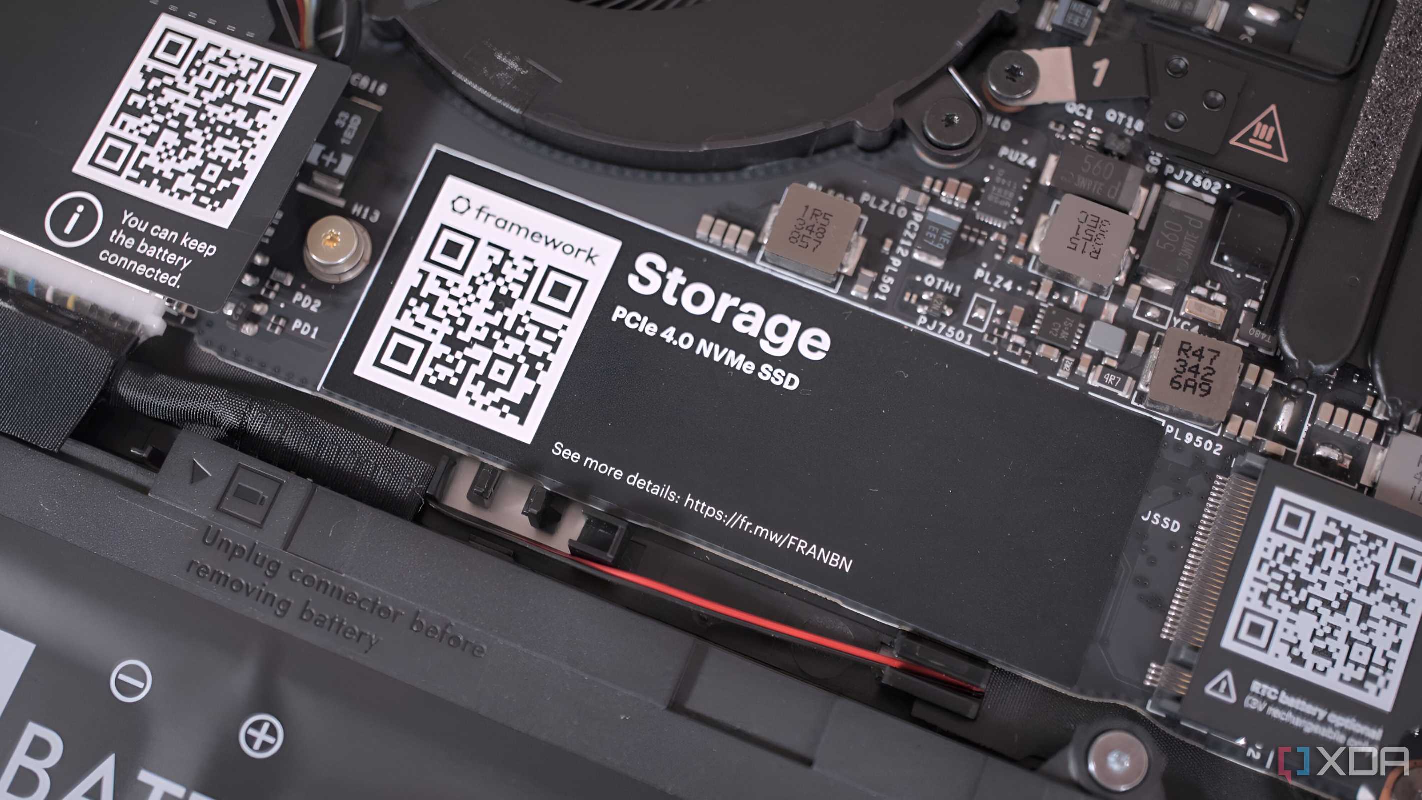 A PCIe 4.0 NVMe SSD fit into a Framework laptop