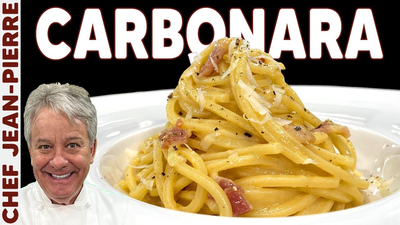 How to Make a Traditional Carbonara - Chef Jean-Pierre