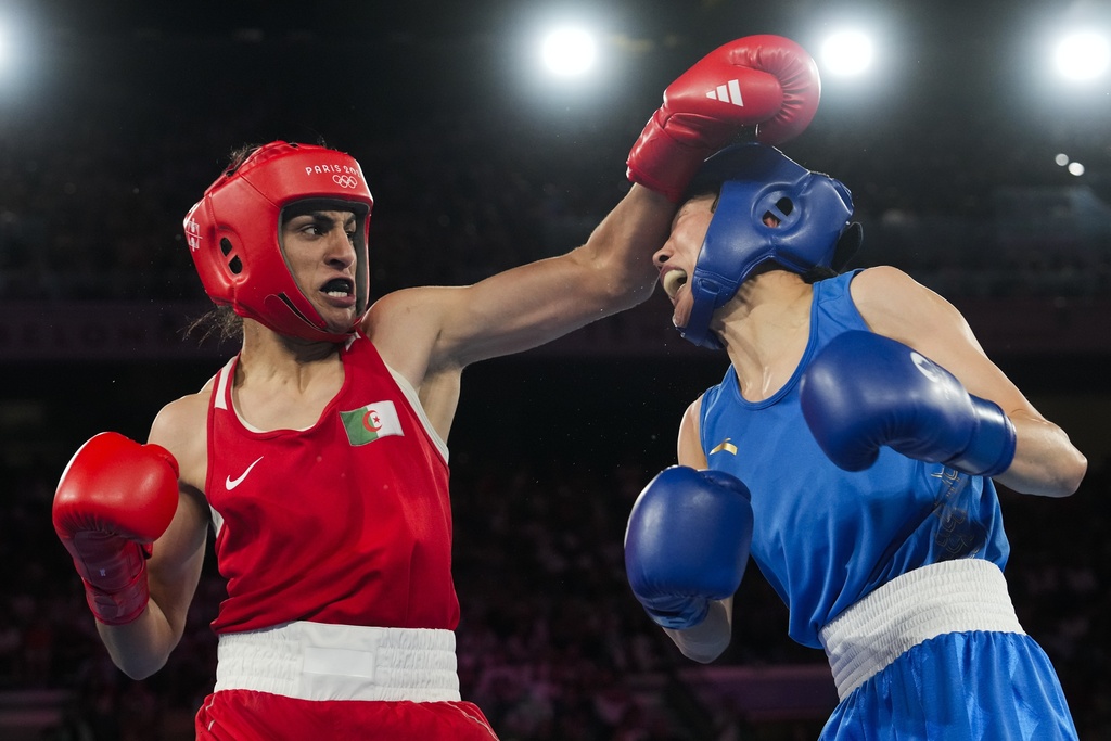 Algerian boxer Khelif says she's not intimidated by Trump and targets