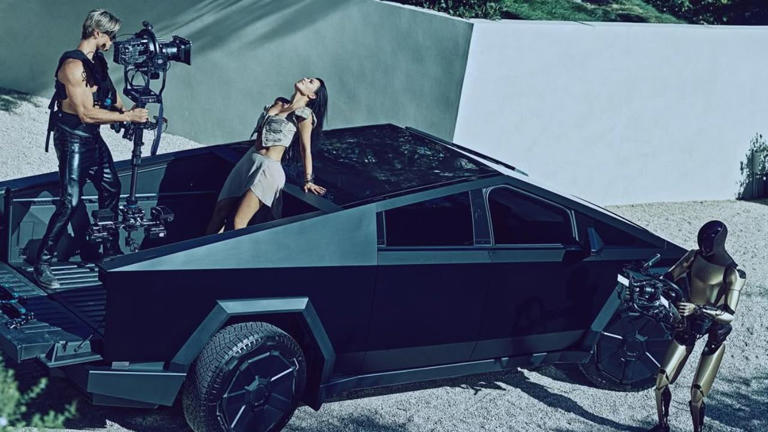 Kim Kardashian Faces Criticism for Posing with Tesla's Cybertruck