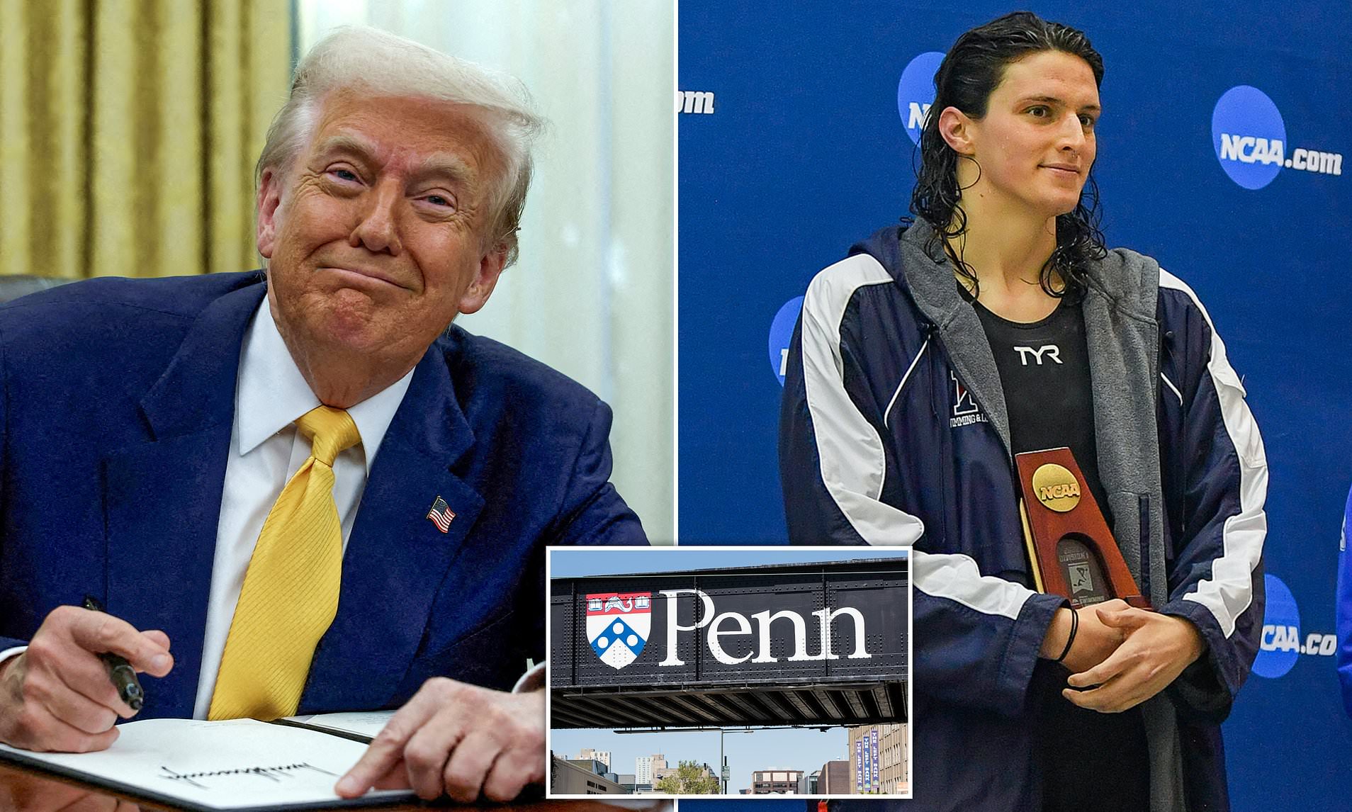 Trump Slams $175M Fine After Allowing Lia Thomas to Compete Trump Slams $175M Fine After Allowing Lia Thomas to Compete