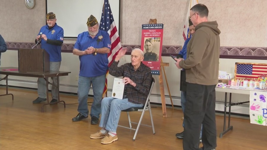 World War II veteran Rueben Kolpack celebrates 104th Birthday