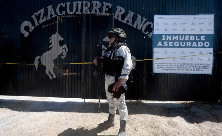 Rancho Izaguirre en Teuchitlán, Jalisco. Foto: AFP