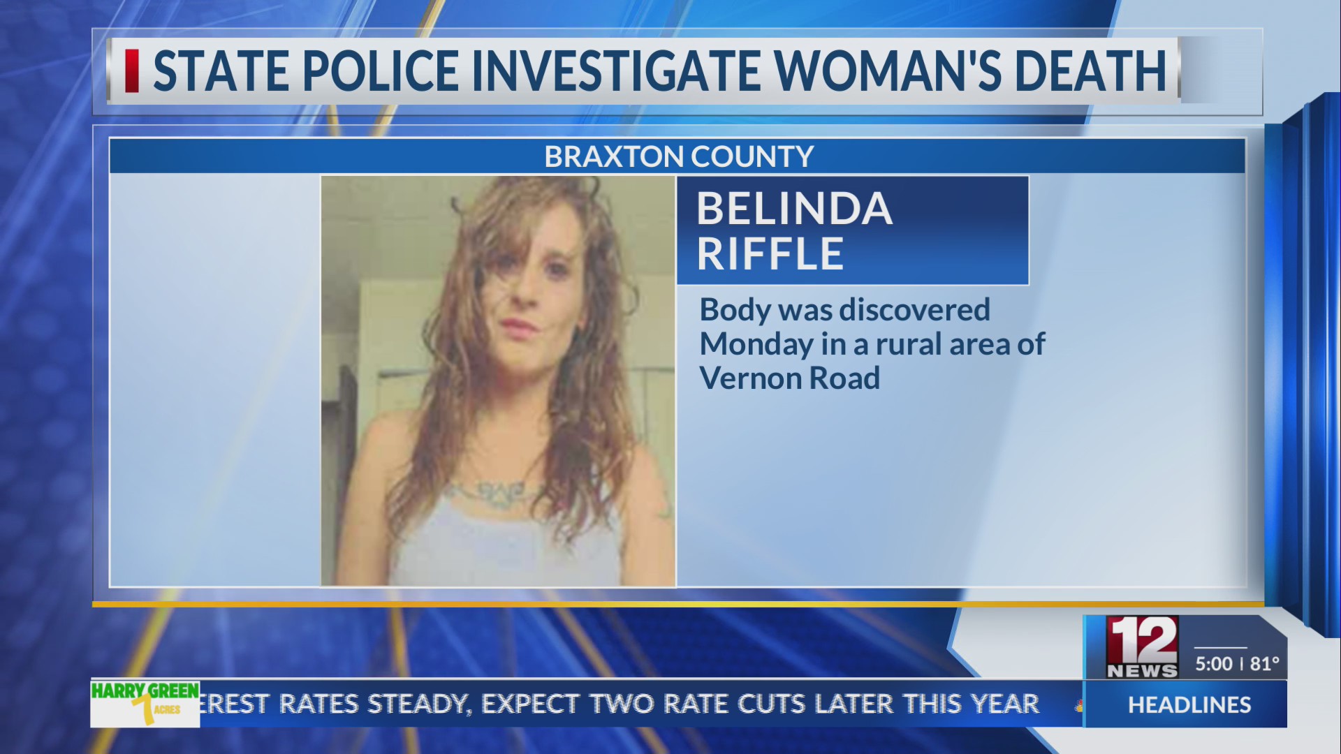 Foul play suspected after woman’s body found in Braxton County