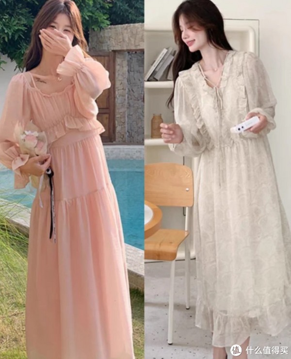 女生半身裙和连衣裙穿搭技巧