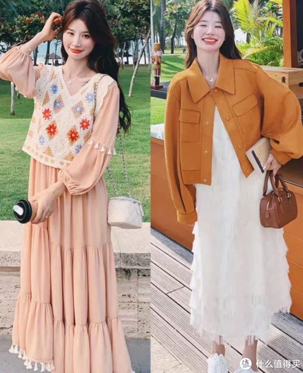 女生半身裙和连衣裙穿搭技巧