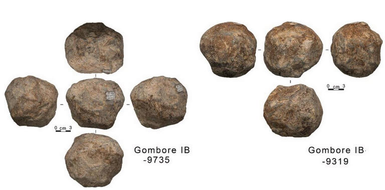 Study suggests ancient hominins used unmodified volcanic rock spheres ...