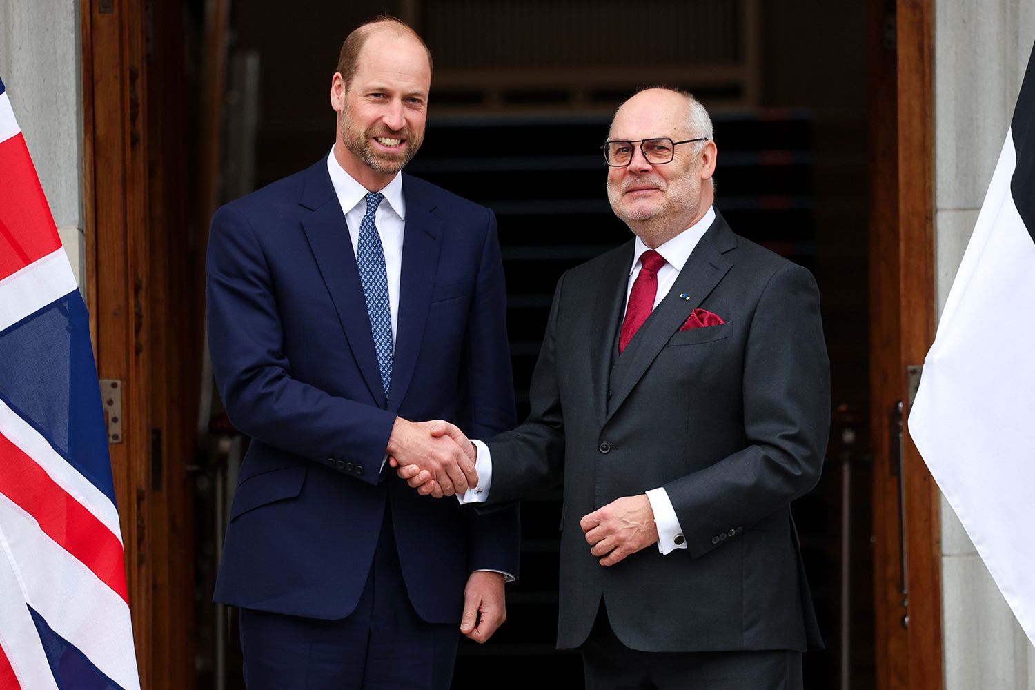 Prince William Arrives in Estonia Without Kate Middleton for First