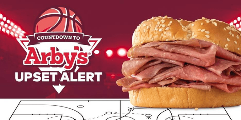 Free Arby’s sandwich offered for NCAA Tournament underdog wins