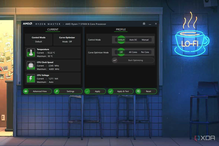 Ryzen Master Basic View 