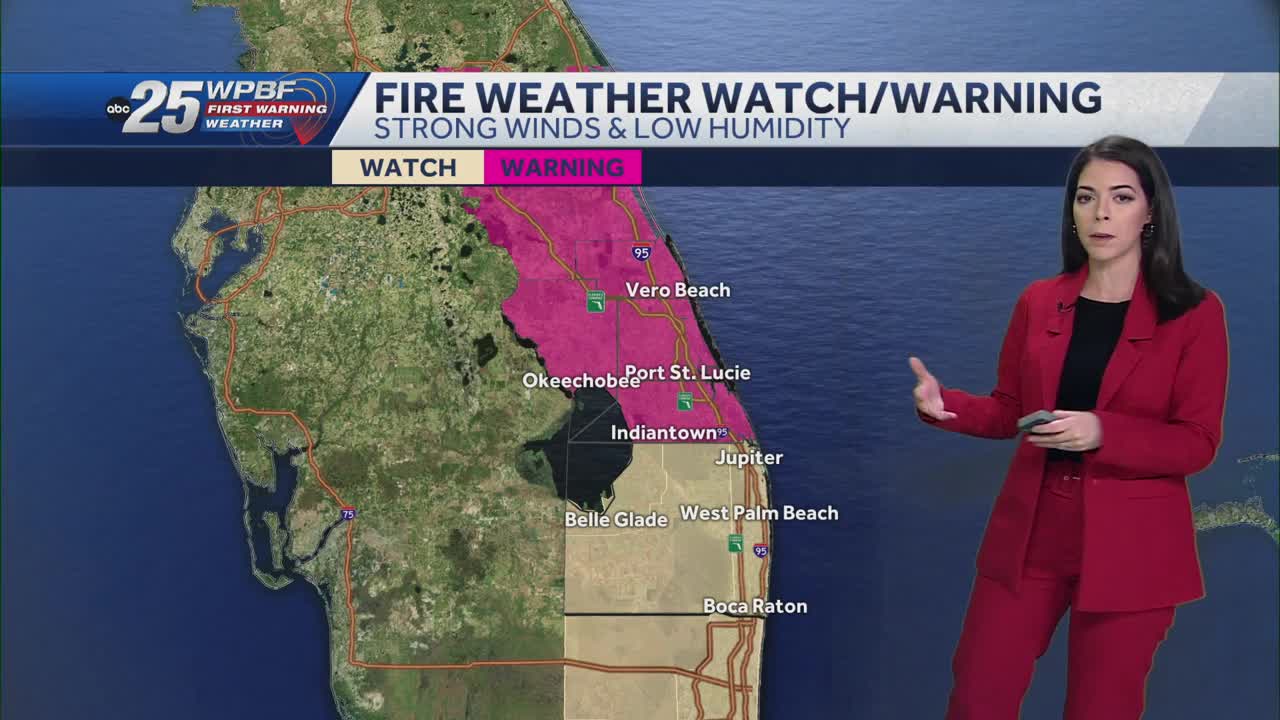 Fire weather threat continues today