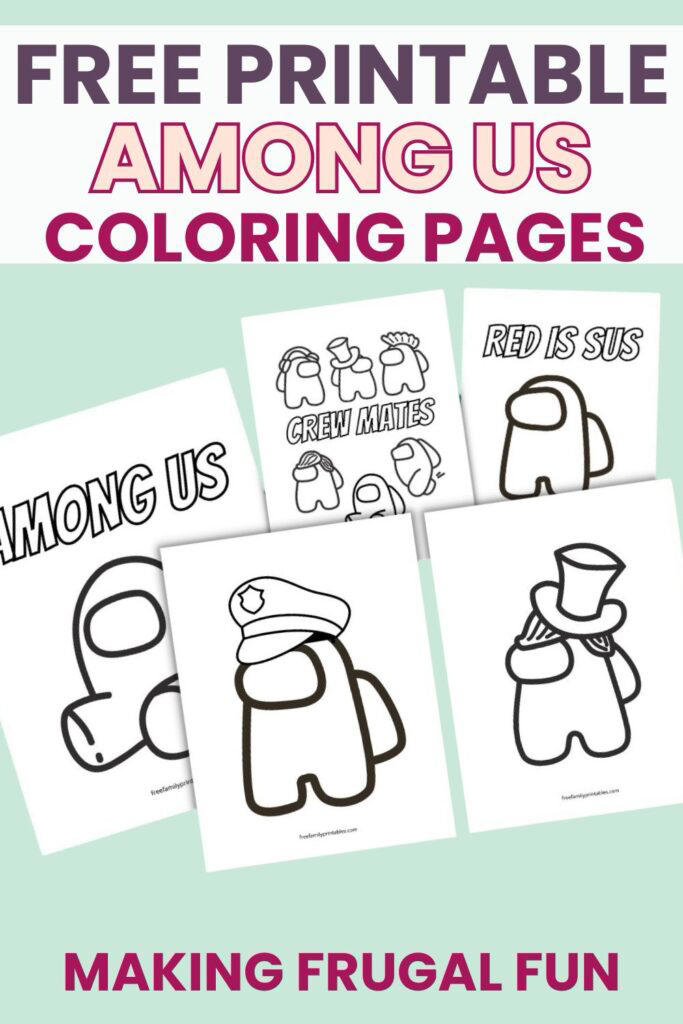 Free Among Us Coloring Pages Printable