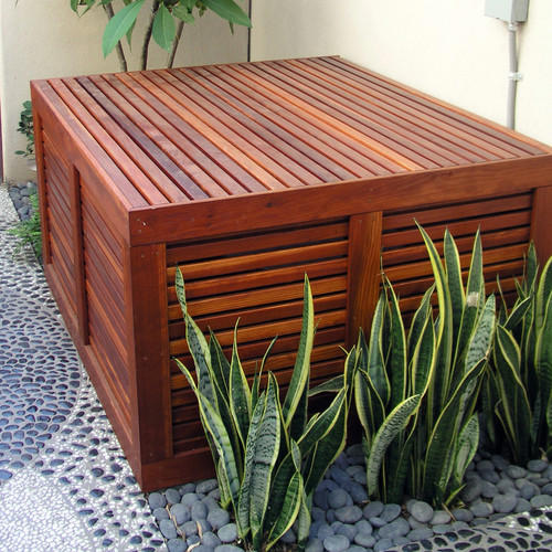 Air Con Hide Outdoor Air Conditioning Unit Outdoor Air Conditioning  Cover,Wooden Air Conditioner Covers Plant