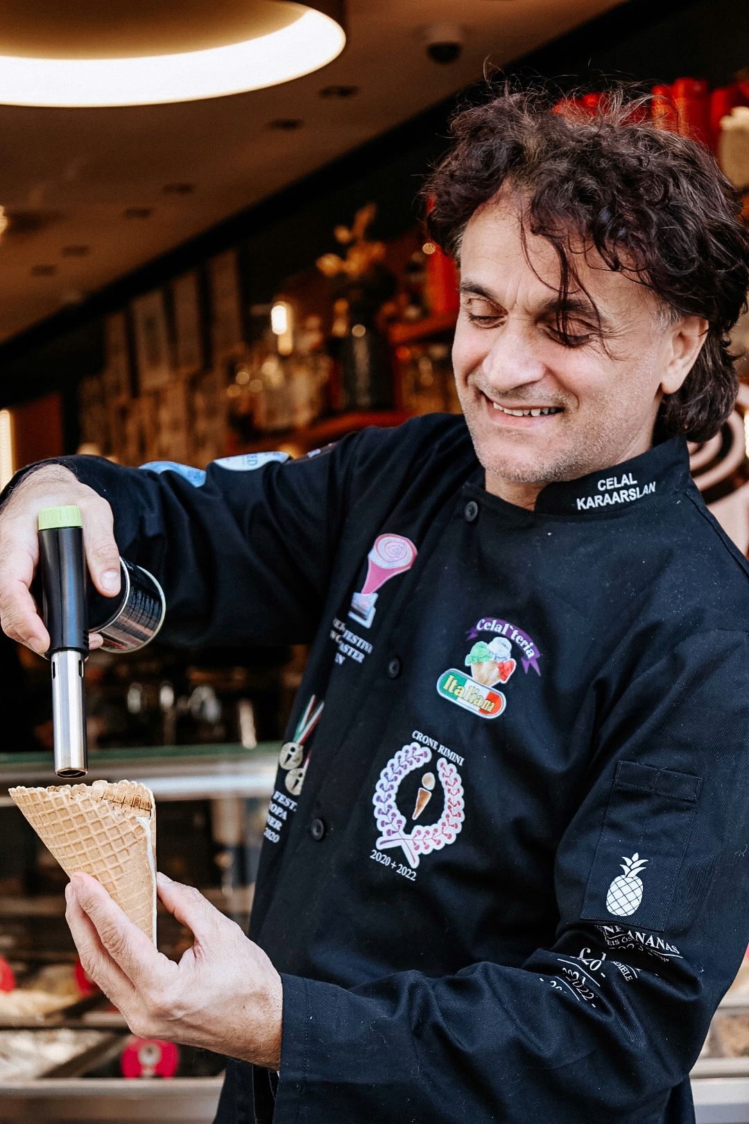 Flambiertes Eis ist neuester Hit