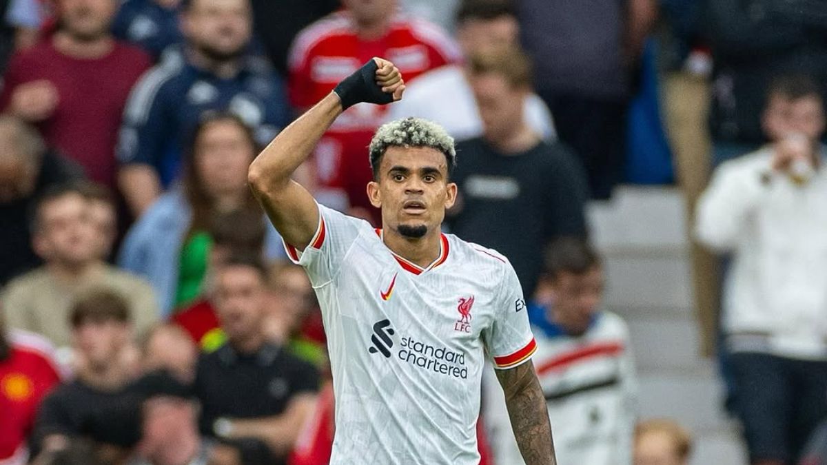 Luis Diaz saat membela Liverpool di Liga Inggris