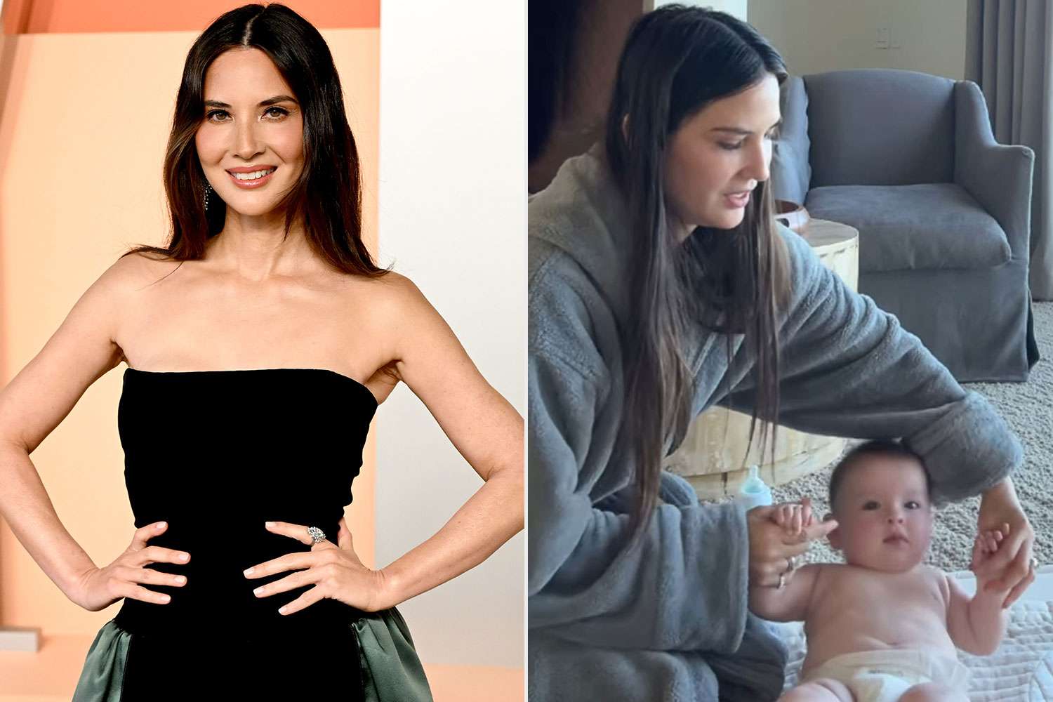 Olivia Munn Shares Sweet Video of Baby Daughter Méi, 6 Months, Standing(02)