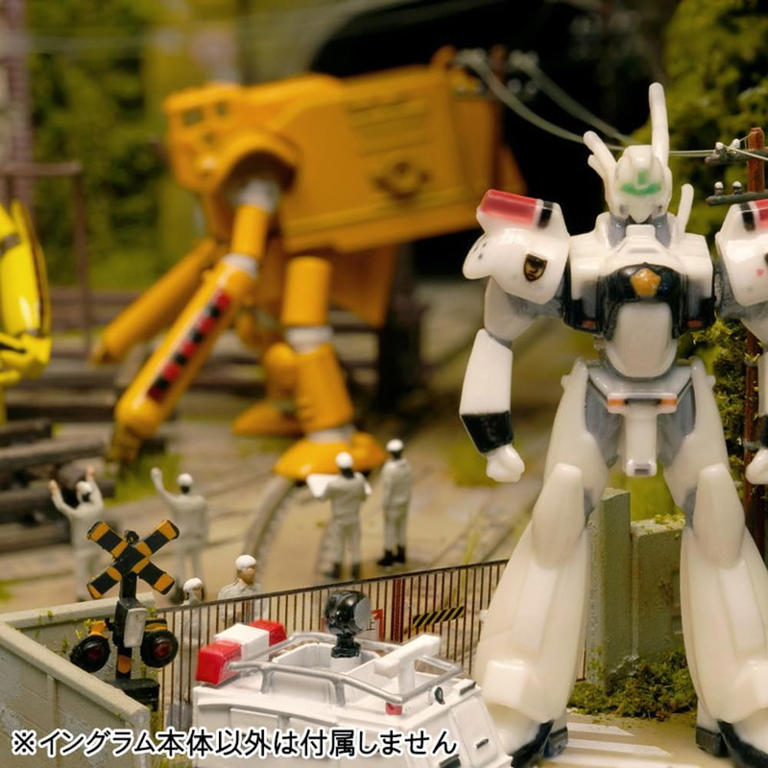 機動警察パトレイバー』イングラムとグリフォンが、Nゲージサイズに