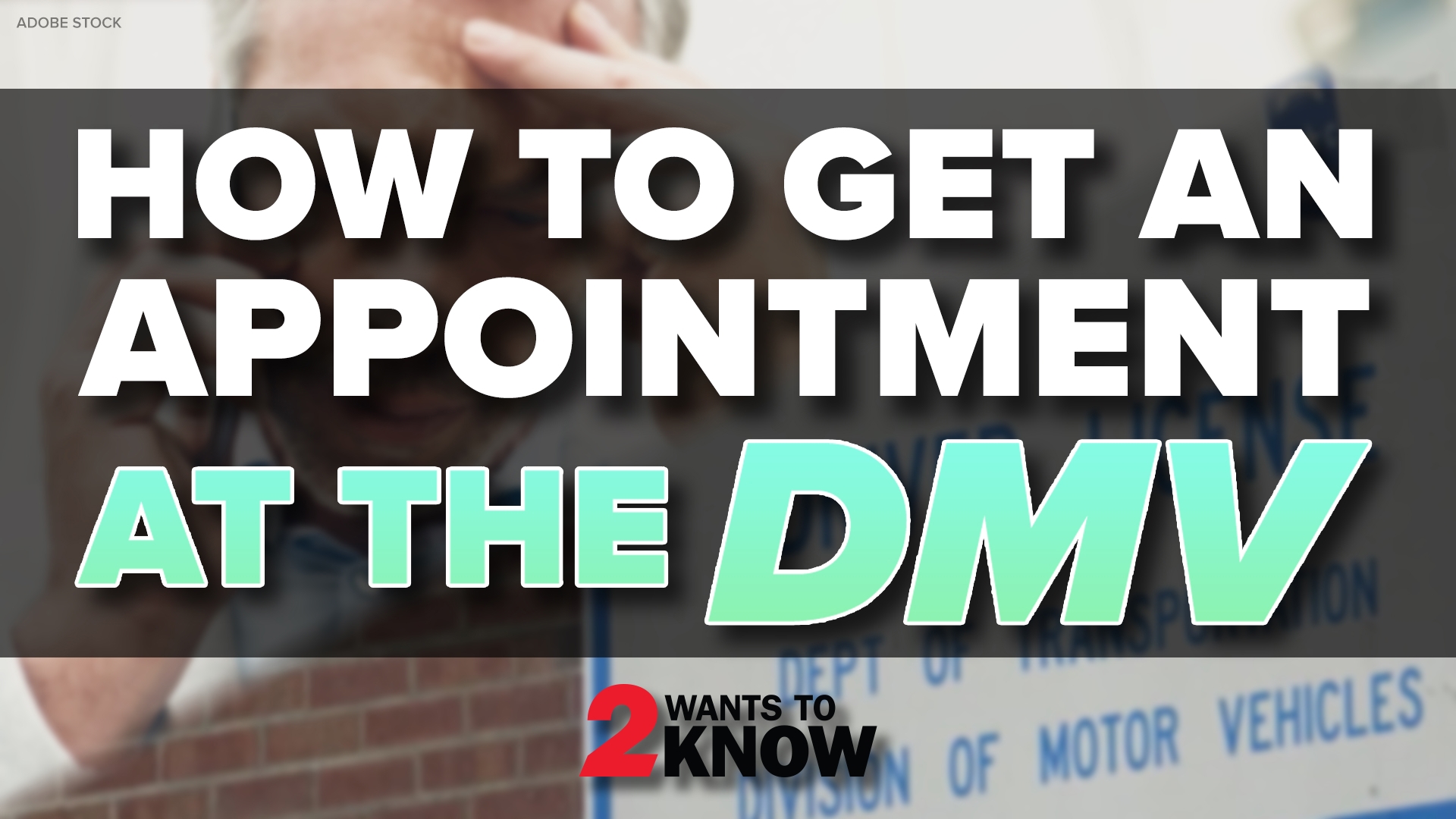 How to get an appointment at the DMV
