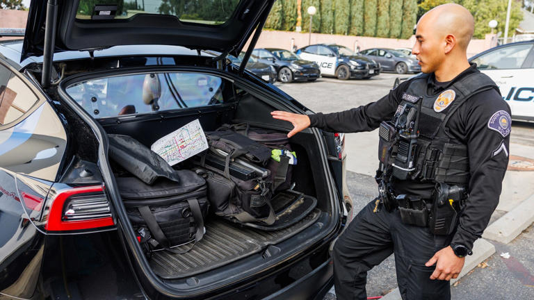 Can an EV Make a Good Police Car? We Test Unplugged Performance’s Cop Tesla