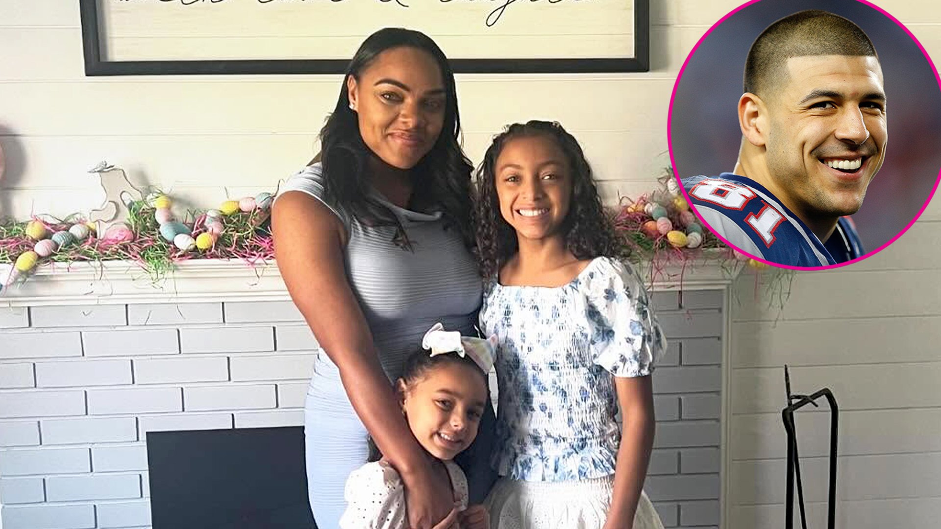 Aaron Hernandez&rsquo;s Fiancee Shares Tribute to Late Athlete With Daughter