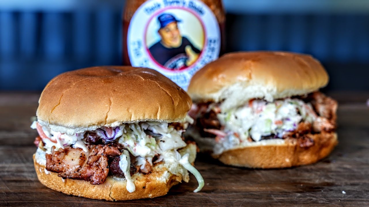 Tommy smokes country style ribs for a BBQ sandwich with slaw
