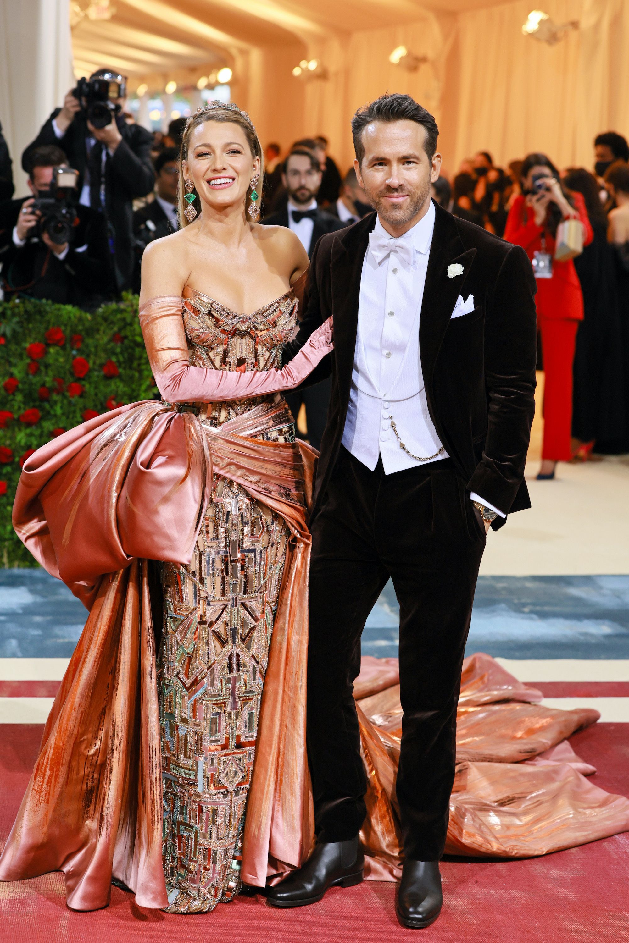Blake Lively y Ryan Reynolds brillaron juntos en la Met Gala 2022.