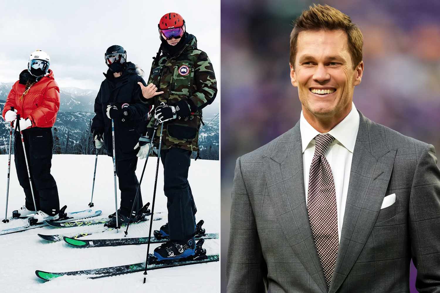 Tom Brady Races Down the Slopes with All 3 of His Kids as They Enjoy