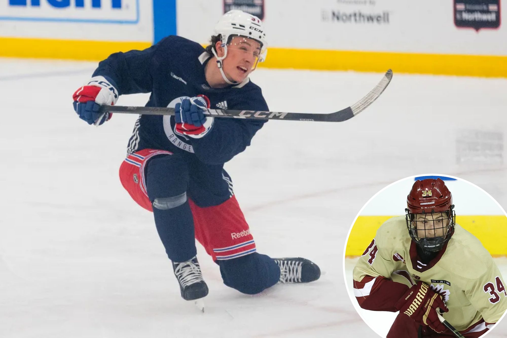 Rangers sign top prospect Gabe Perreault after Boston College’s NCAA ouster