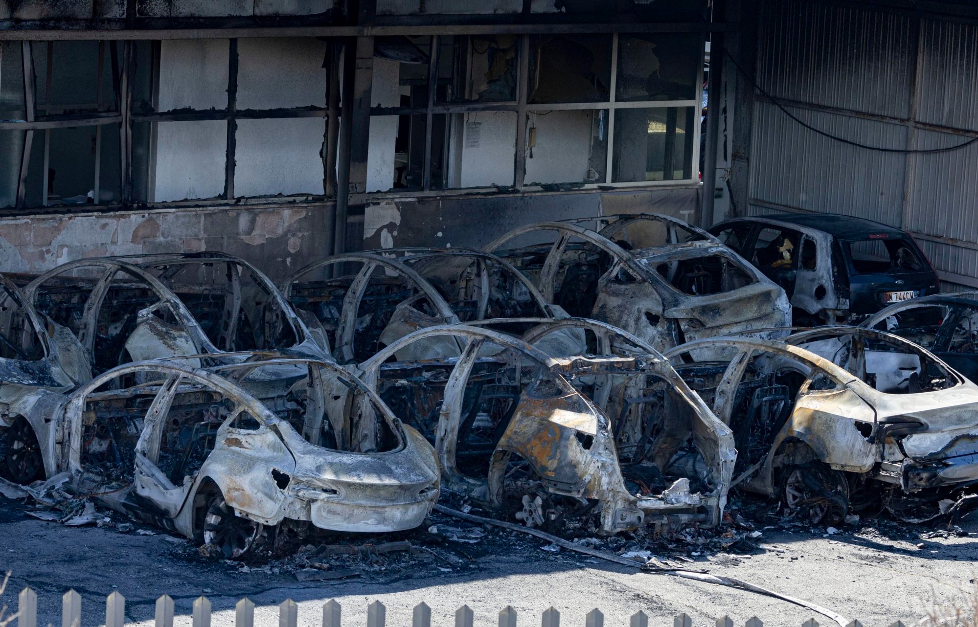 Musk Blames "Terrorist Act" for Tesla Showroom Fire in Rome That Destroyed 17 Cars
