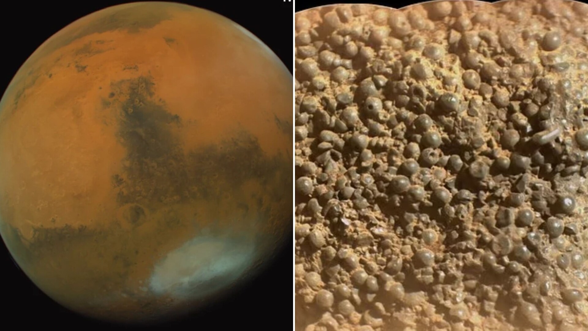 Auf dem Mars: Forscher finden bizarre Gesteinsform aus Hunderten von Kugeln