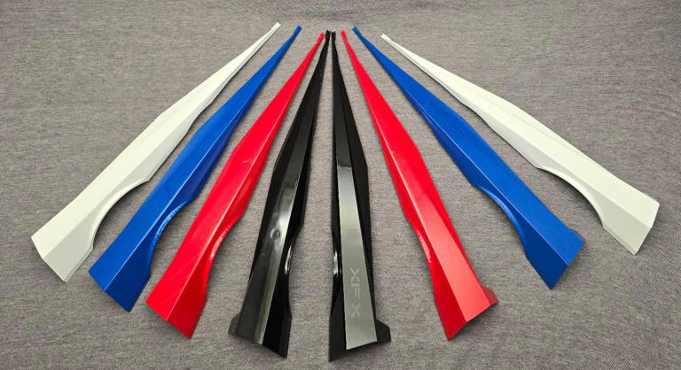 3D printed wings for 9070 series GPU with different colors