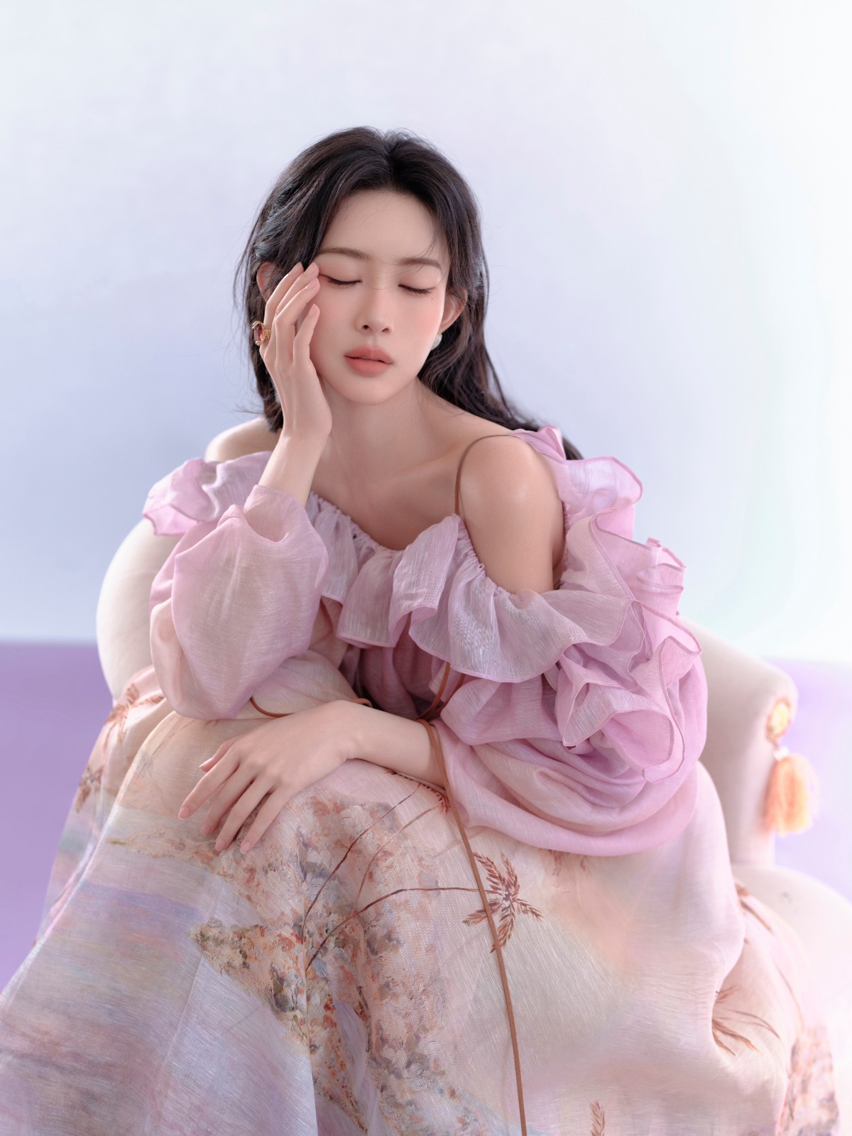 孟子义粉色仙裙杀！